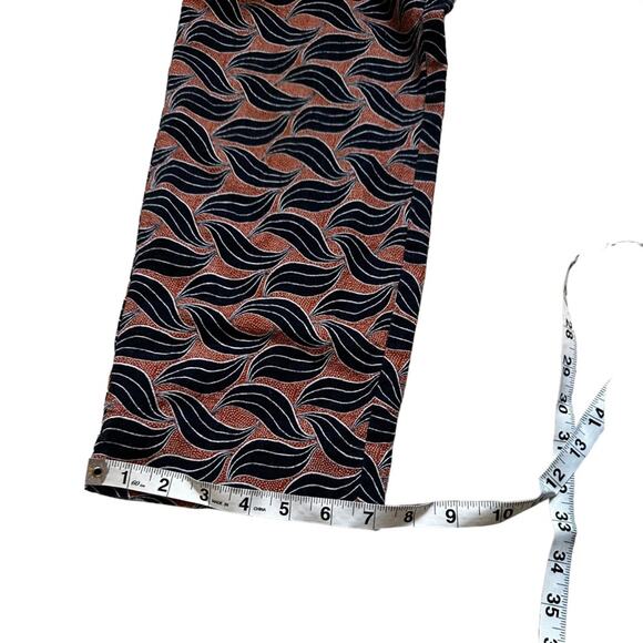 Ann Taylor Navy and Orange Devin Fit Trousers Size 10 - Picture 8 of 9